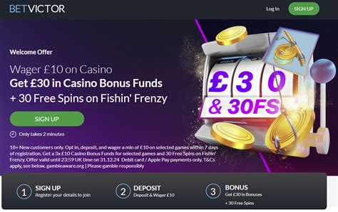 betvictor no deposit bonus|BetVictor Casino Bonus: Wager £10 Get £30 + 100 Free Spins .